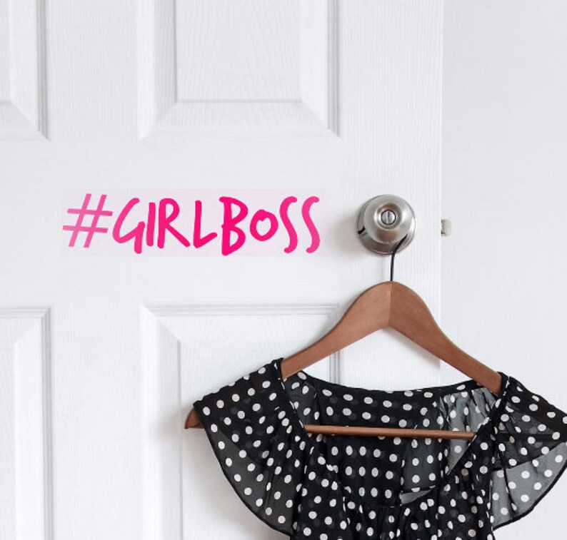 Hashtag Girl Boss girlboss Vinyl Wall Decal Wall Sticker Etsy