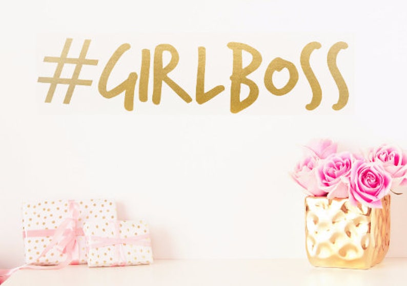 Hashtag Girl Boss girlboss Vinyl Wall Decal Wall Sticker Etsy