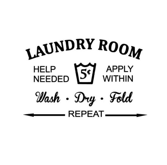 Laundry Room Wall Decal Laundry Room Decor please Read | Etsy