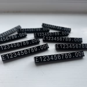 3mm Price Display Cubes Black