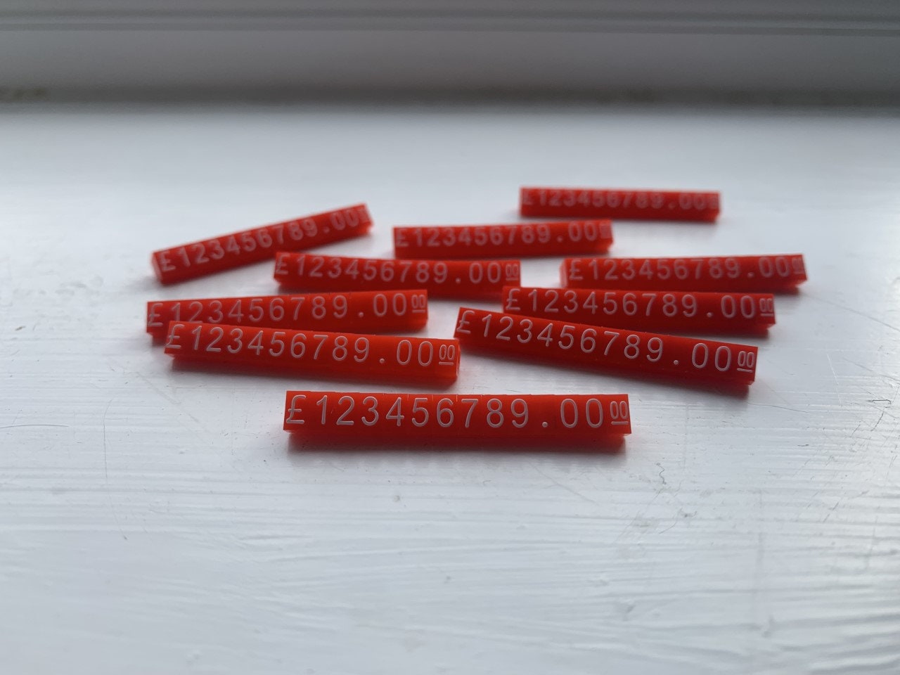 3mm Price Display Cubes Red Etsy Canada