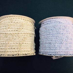 Elastic Button Looping 1 inch Space For Bridal Gowns Price For 2 yard / 36 Inch Available in Ivory and White