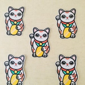 Lucky Charm Cat Iron On Patches Embroidered Patches | Price per 1 Pcs