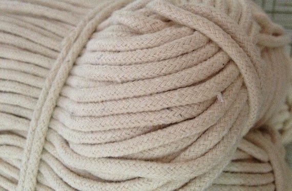 100% Natural Cotton Cord 5mm Macadamia Price for 10 Yards