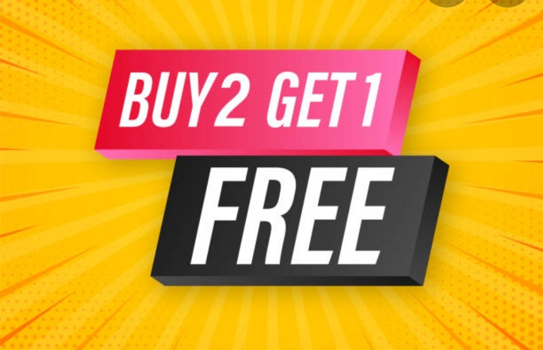 Buy 2 Get 1 Free Etsy UK