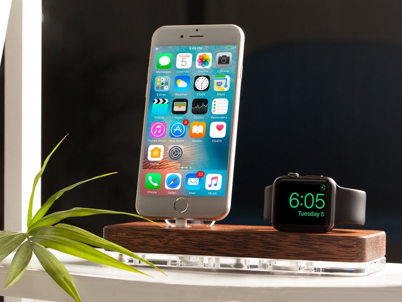 Apple Docking Station Apple Watch Dock Station Iphone 8 X Xs Etsy