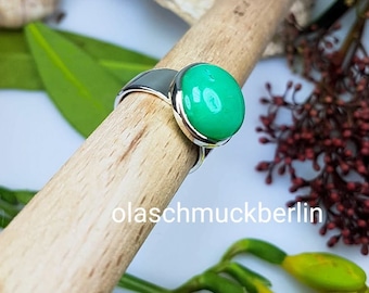 Silberring mit Chrysopras