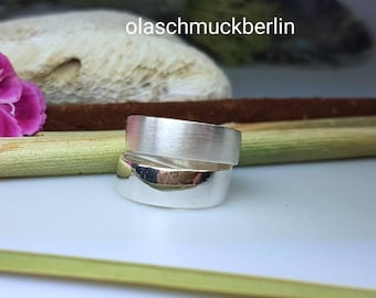 Handgefertigter Massive Silberring