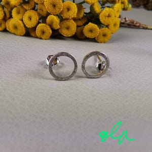 Ohrstecker aus 925 Silber, Kreis
