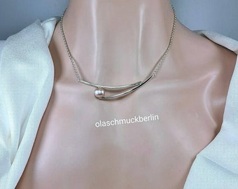 Silber Kette mit eine Süßwasserperle