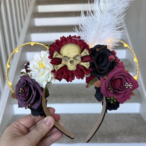 Pirate Mouse Ears | Floral Wire Cruise Mickey Headband