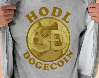 Dogecoin Shirt, Hodl Dogecoin Gold Coin Sweatshirt, Dogecoin Love T Shirts, Shiba Inu Dogecoin, Doge Tee, Doge Hoodie, Doge Coin Sweatshirt