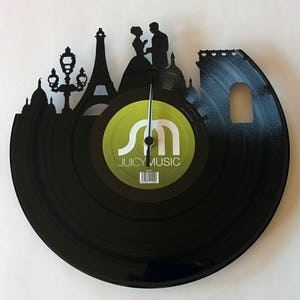 Vinyl Record Clock (Paris)