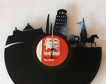 Vinyl Record Clock (Pisa)