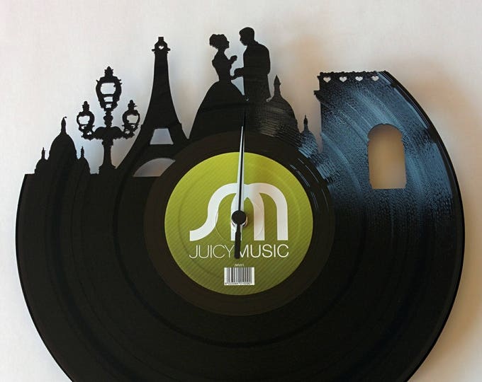 Vinyl Record Clock (Paris)