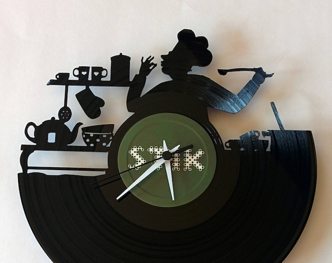 Vinyl Record Clock (Chef)