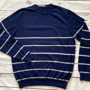 NEW season stock Mens luxury  cashmere striped sweater
