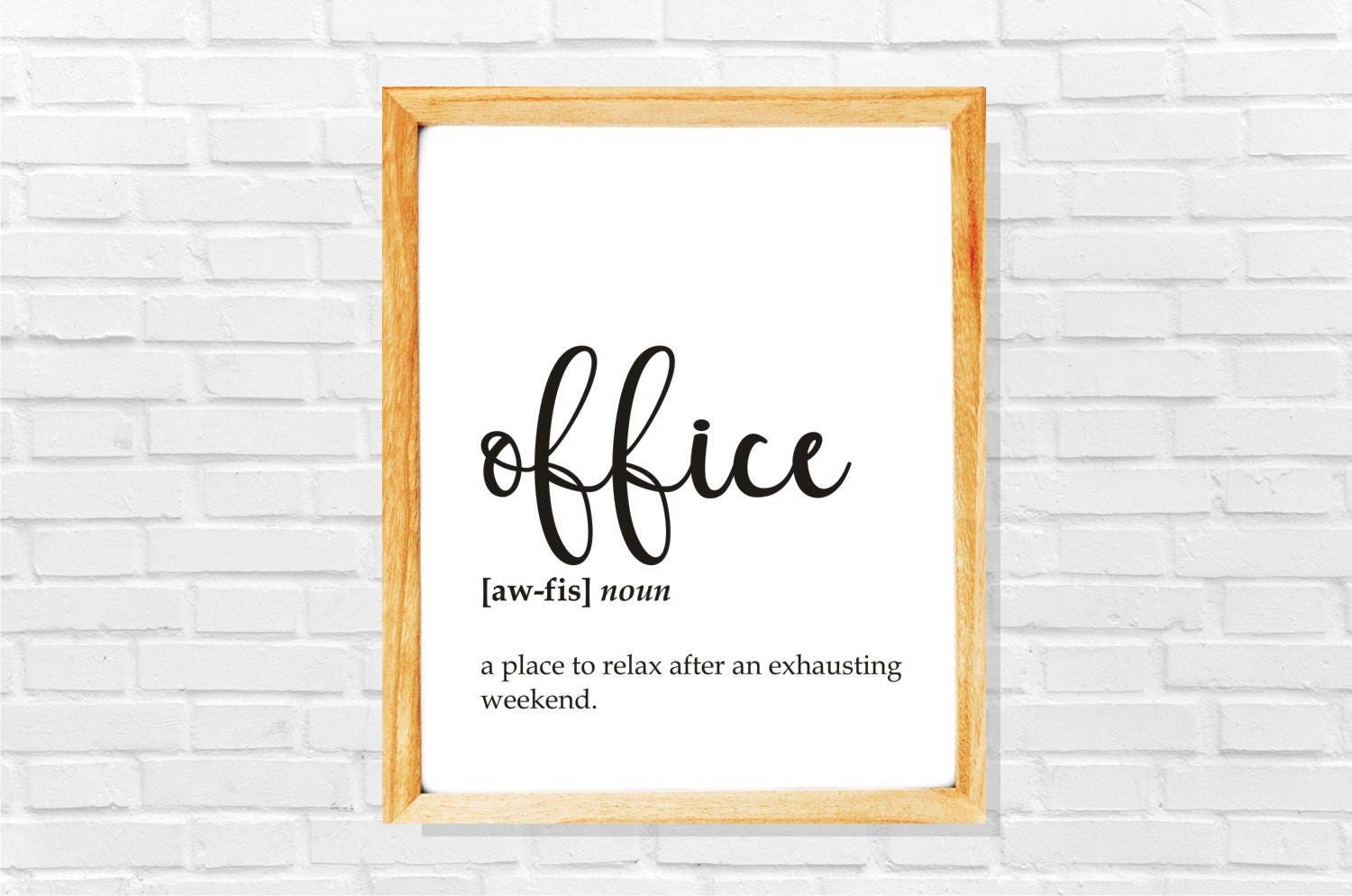 Cadeau collègue de travail Affiche sarcastique définition | Etsy