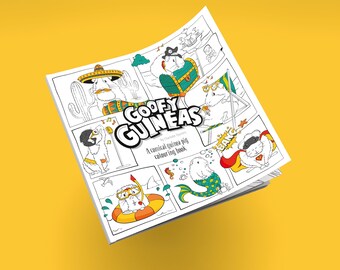 Goofy Guineas a comical guinea pig colouring book