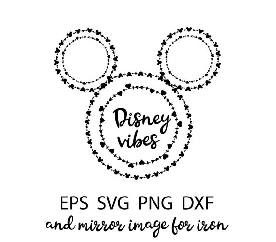 Disney Vibes Svg Digital Cut File Disney Silhouette Mickey Etsy