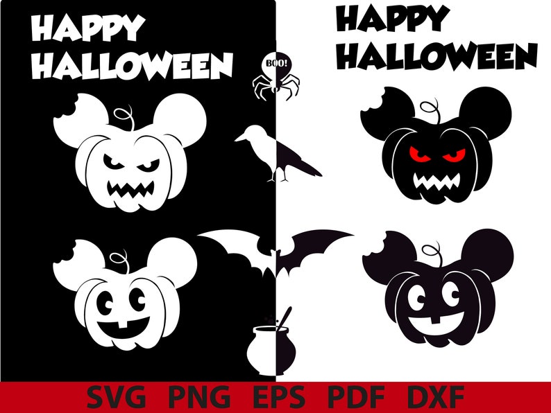 Download Halloween svg Halloween mickey pumpkin svg Happy halloween ...