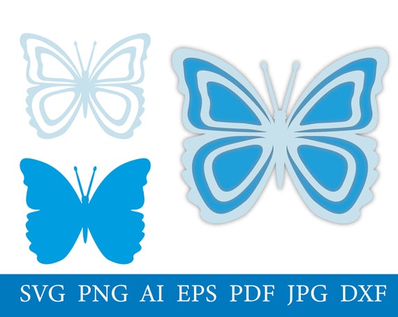 Download Butterflies Svg Cutting File And Butterfly Dxf Cut File Svg Etsy