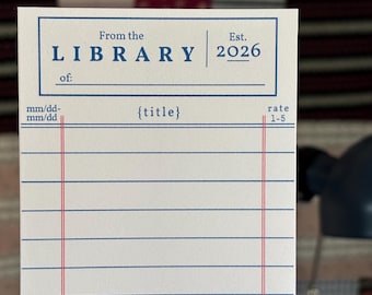 NEW! 2026 Library Card Bookmark