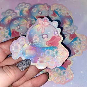 Celestial Ducky | rubber ducks, rubber duck stickers, Kawaii stickers, girly stickers, duck stickers