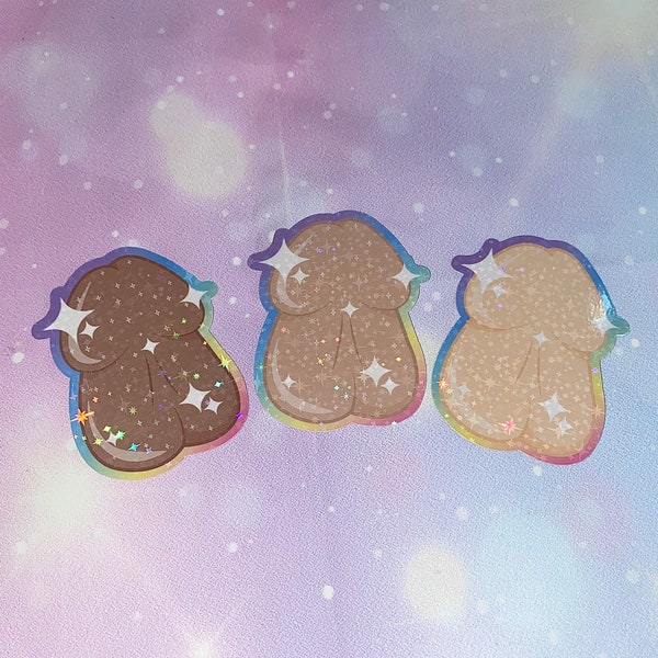 Autocollant scintillant | Adorables autocollants pour pénis, autocollants pour pénis, autocollants kawaii, autocollants coquins, autocollants pour ordinateur portable, autocollants pour verres