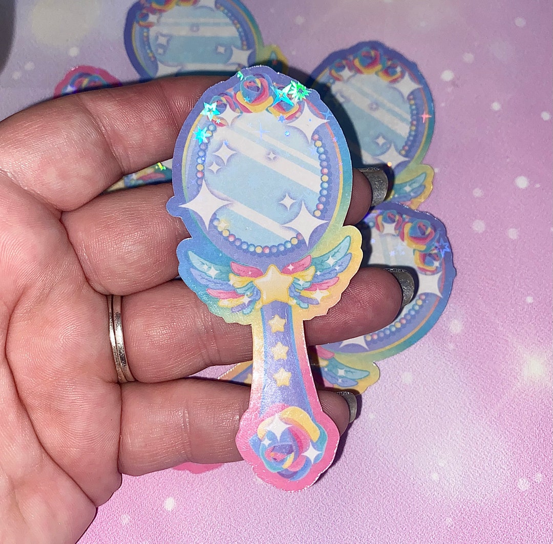 Magic Mirror Sticker Magic Mirror Sticker | Cute Mirrors, Mirror Stickers, Kawaii Stickers ...