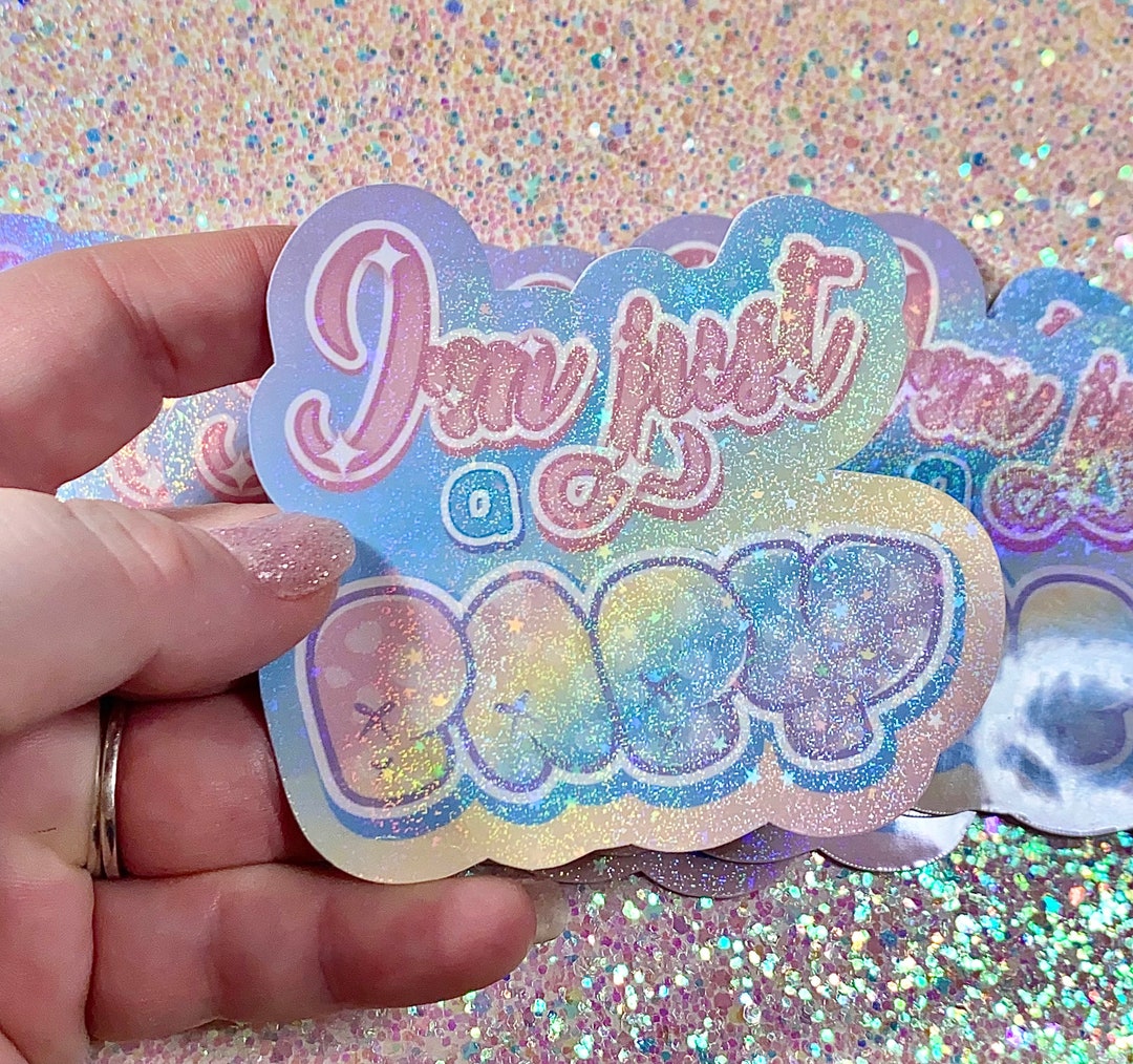 Im Just a Baby Sticker Just a Baby Sticker, Cute Baby Stickers, Kawaii