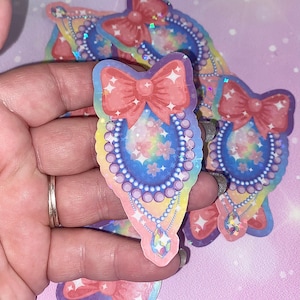 Sakura Stone | sakura stickers, sakura flowers, gemstone stickers, kawaii stickers, girly stickers