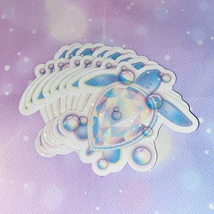 Rainbow sea turtle holo sticker | cute turtle stickers, turtle stickers, kawaii stickers, girly stickers, sea turtles, tumbler stickers image 3