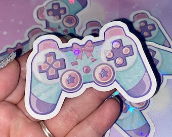 Gamer girl Controller holo sticker | cute gamer girl, gamer girls, gamer girl stickers, Kawaii stickers, girly stickers
