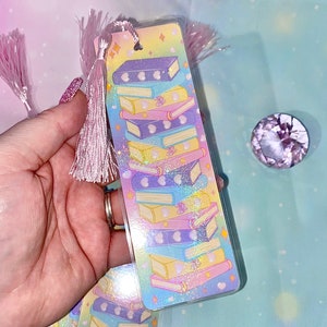 Bookworm Bookmark | Rainbow bookmarks, magical girl bookmarks, cute bookmarks, kawaii bookmarks