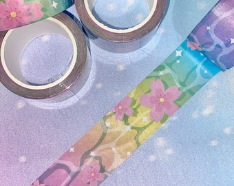 Rainbow Waves Washi Tape | rainbows, rainbow Washi tape, girly Washi tape, Washi tape