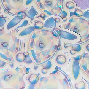 Rainbow sea turtle holo sticker | cute turtle stickers, turtle stickers, kawaii stickers, girly stickers, sea turtles, tumbler stickers image 5