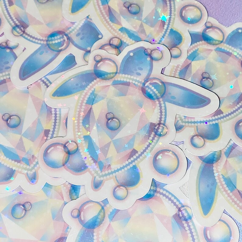 Rainbow sea turtle holo sticker | cute turtle stickers, turtle stickers, kawaii stickers, girly stickers, sea turtles, tumbler stickers image 5