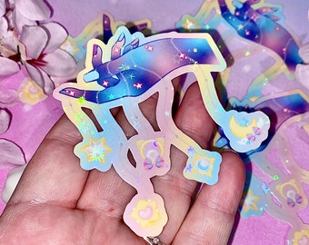Magical Girl galaxy hand sticker | magical girl stickers, magical girls, galaxy stickers, Kawaii stickers