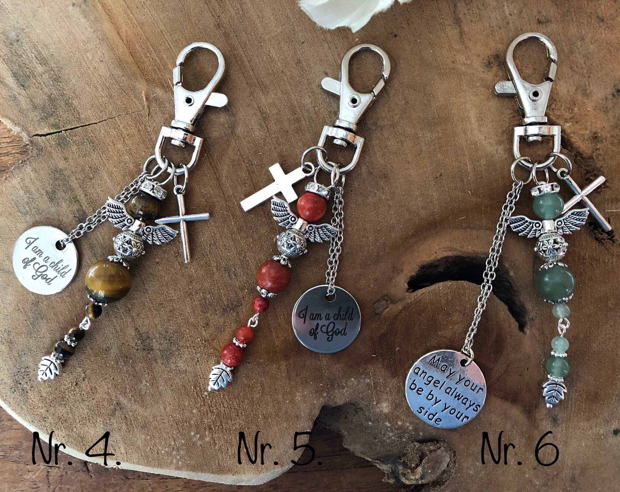 Religious christian key rings bagstakes or car hangers. Car Etsy