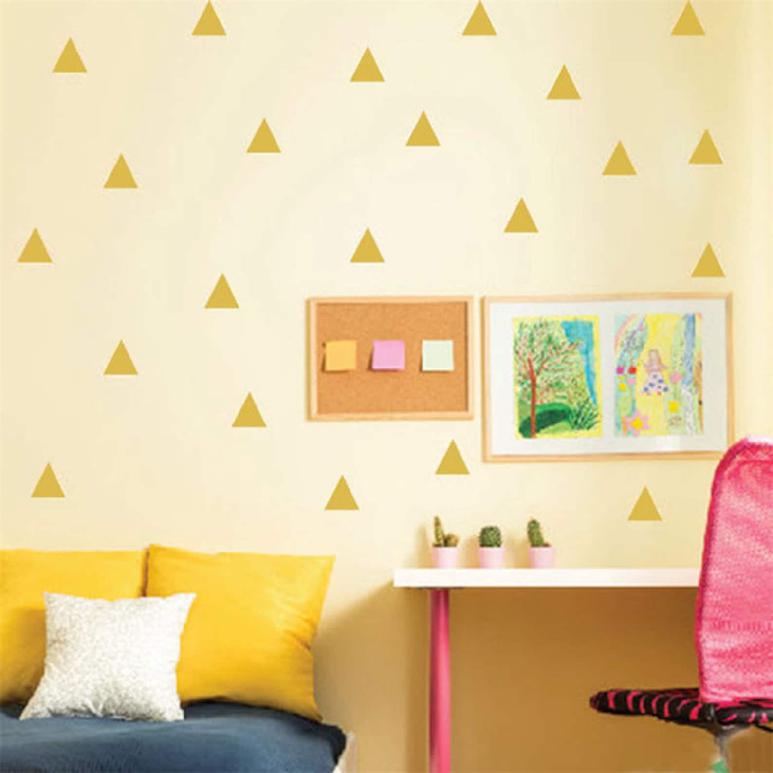 Triangle vinyl wall patternTriangle sticker. pack of 2 48 Etsy
