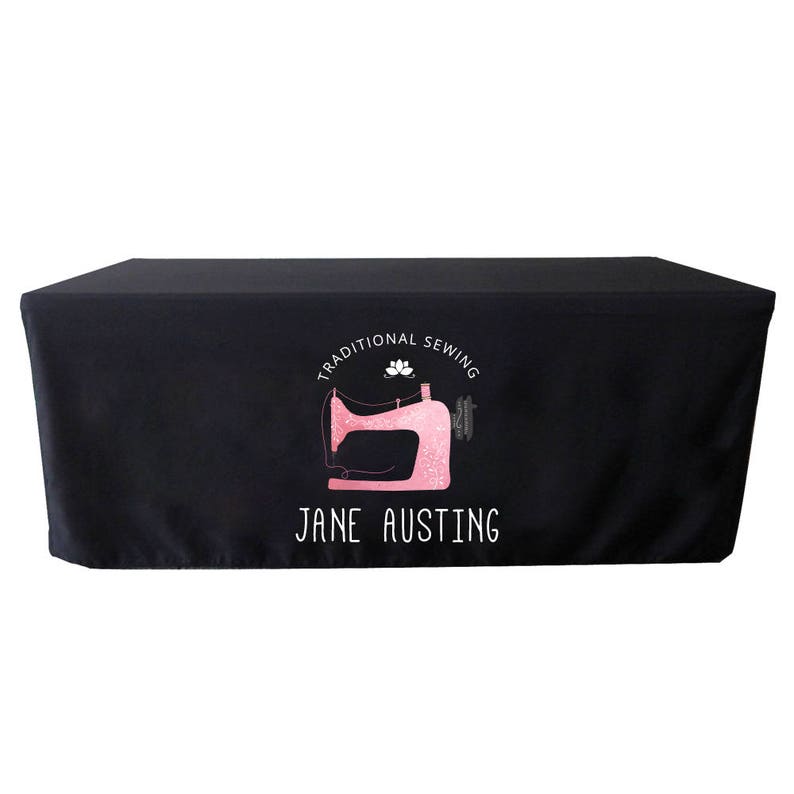 Custom Fitted Tablecloth Tradeshow Table Cover Craft Fair Etsy