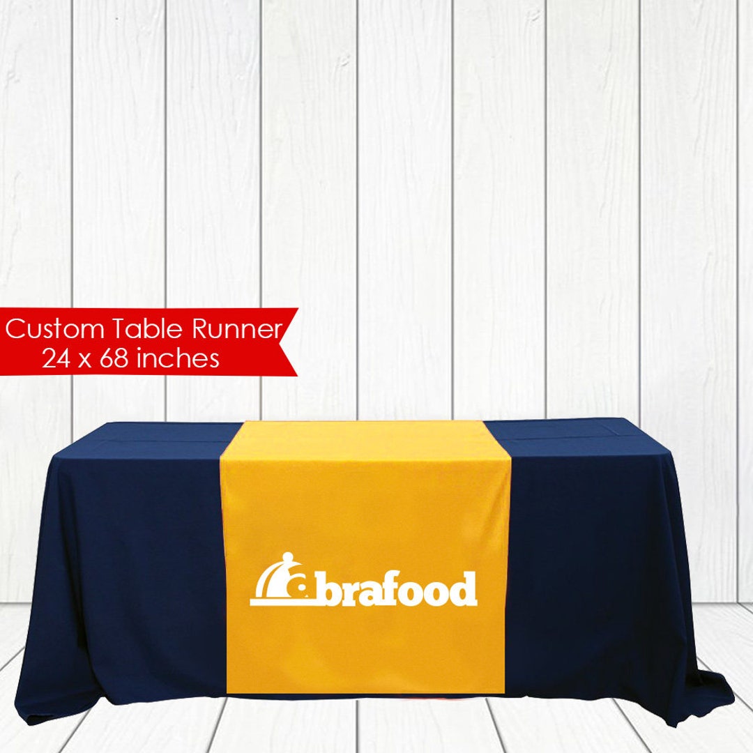 Trade Show Table Runner Custom Logo Table Runner for Event Etsy