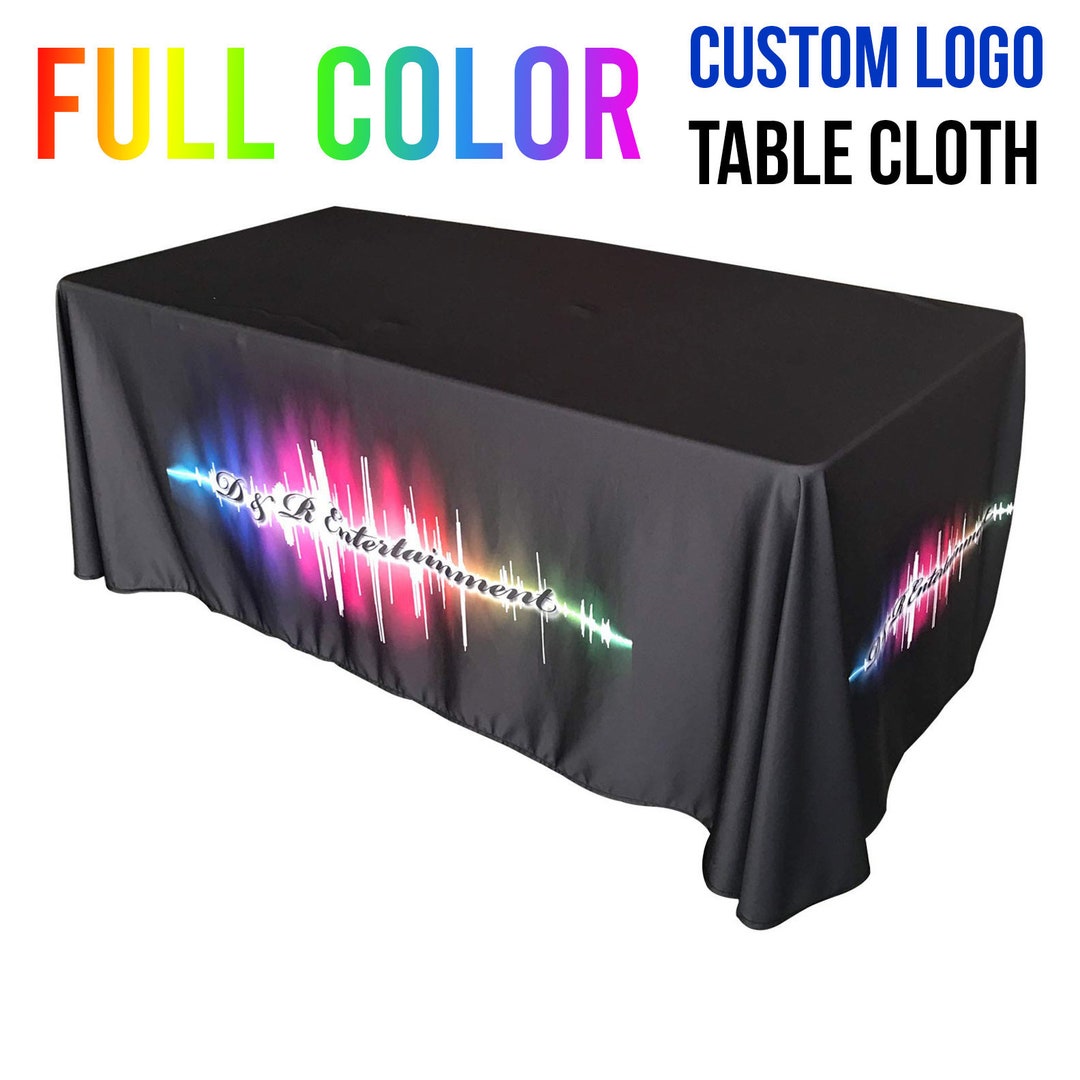 Custom Personalized Table Cloth With Your Logo Personalized Etsy