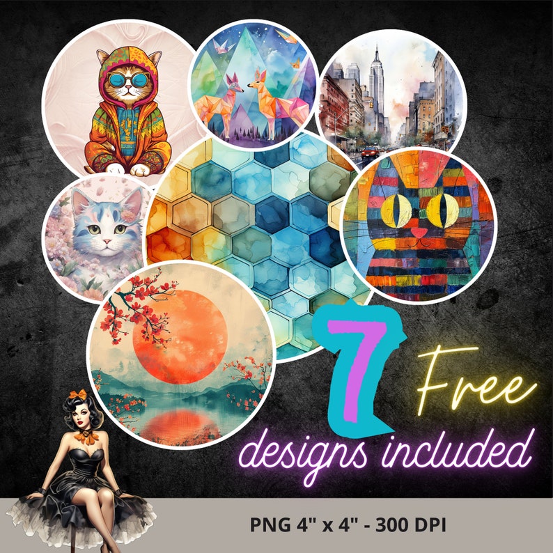Flowers Coasters PNG Klimt Square Coaster or Round Coaster Png Round ...