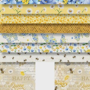 10in Squares, Bee Kind, 42pcs/bundle by Timeless Treasures # CP10SQ42-CD-BEEKIND