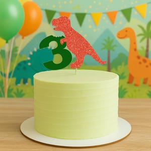 Dinosaur Birthday Cake Topper ages 1-9 Bundle svg, dinosaur birthday party, digital dinosaur birthday party decoration, svg, dxf, eps, png