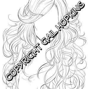 Hair Coloring Practice Pages. Suitable for Adult Or Child. Variety Of Styles to Color and Shade Any Way You Wish.