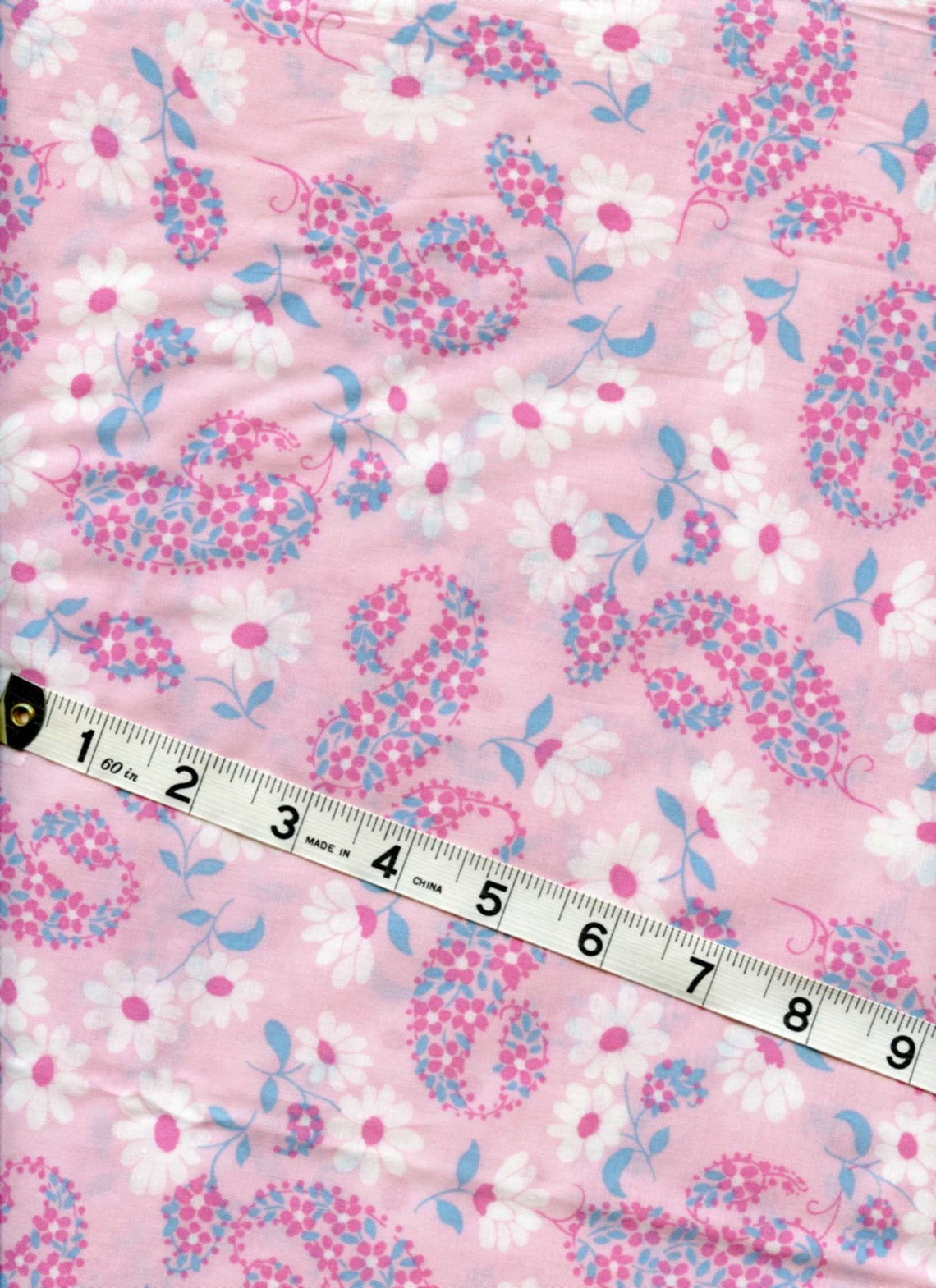 Juvenile, Novelty Fabric by Lauren Lee. Beautiful Daisy and Paisley