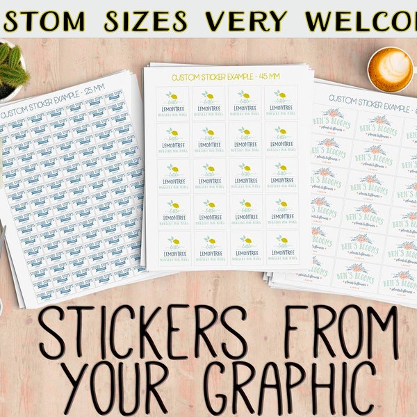 Rectangle Custom Stickers | Personalised Stickers | Square Logo Label | Custom Sized Sticker | Customised Sticker Sheet | Business Labels